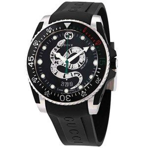 Gucci Snake Men's Strap Divers Watch
